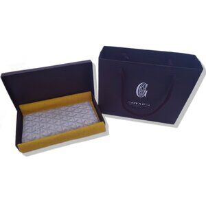 Authentic Goyard Richelieu Wallet White Blanc Full Set Box + Bag Vintage 2005